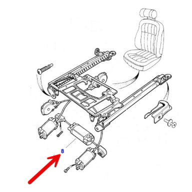 USED Fore and Aft Seat Motor  GNA4711CA